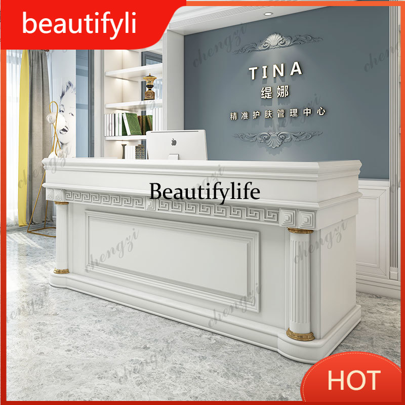 Office Furniture Logo - A139 Large Beauty Clinic Reception Desks