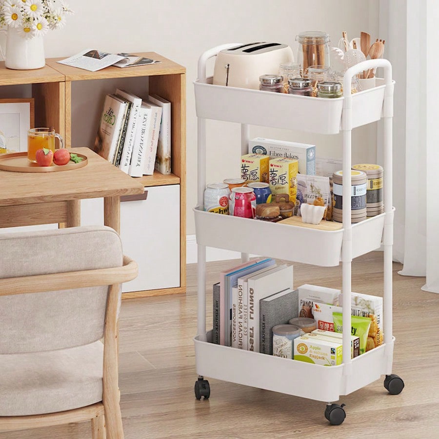 3-Tier Rolling Utility Cart wi - Office Supply Cart 评论和价格