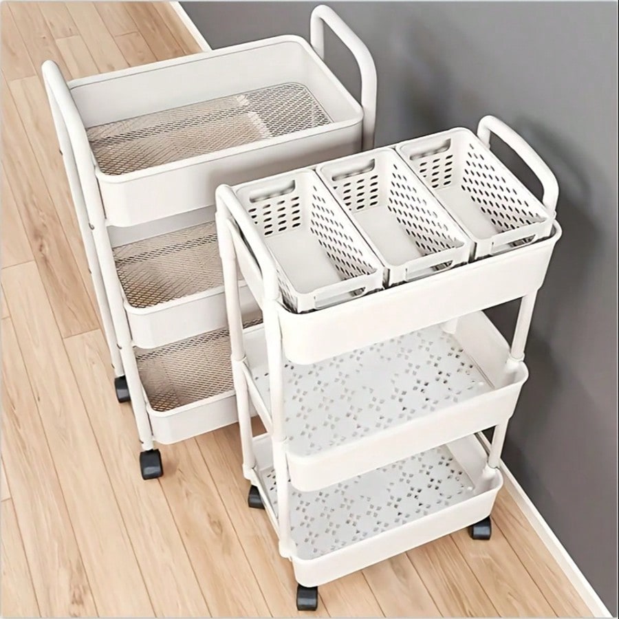 3-Tier Rolling Utility Cart wi - Office Supply Cart 评论和价格