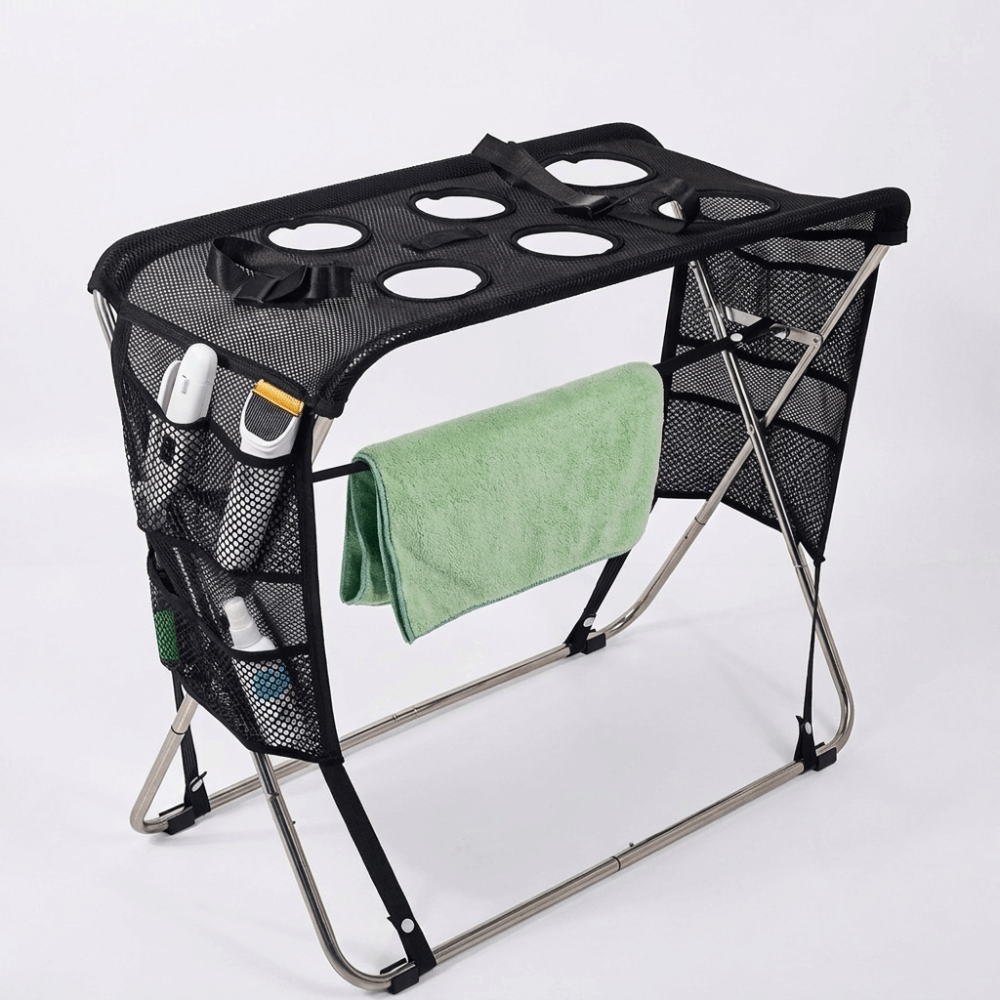 Folding Pet Grooming Hammock Q - Under Desk Hammock 评论和价格