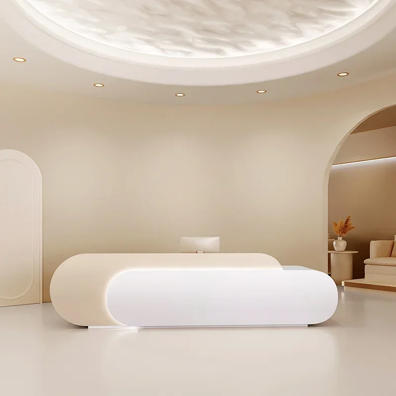 Cream Style Beauty Salon Recep - Office Furniture Store 评论和价格