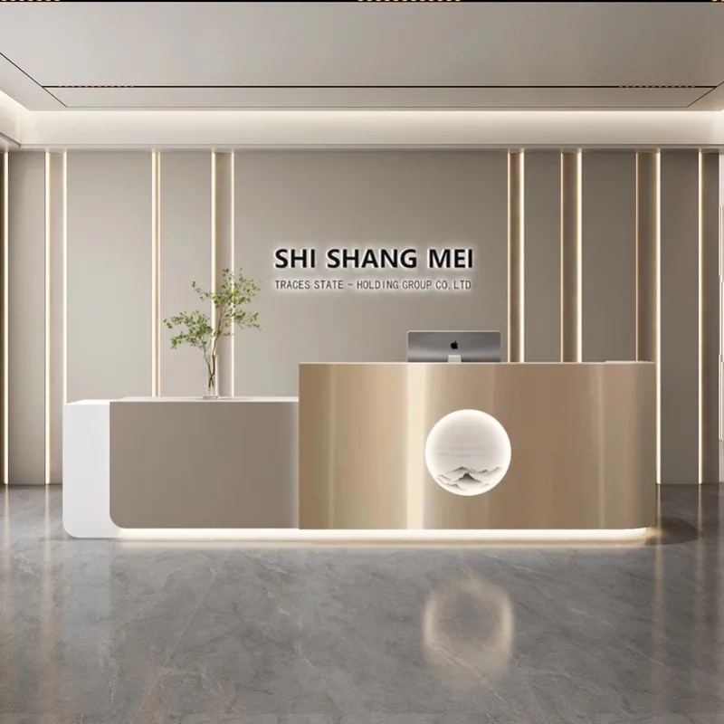 Nordic Cream Style Reception D - Office Furniture Store 评论和价格