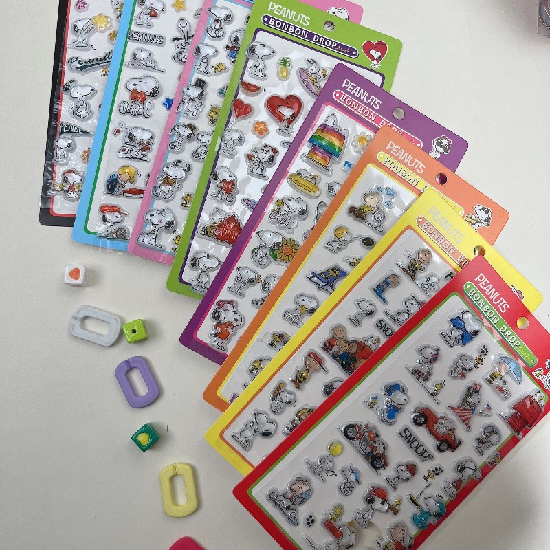 8Pcs Cute Snoopy Cartoon 3D Re - Office Supply Cart 评论和价格