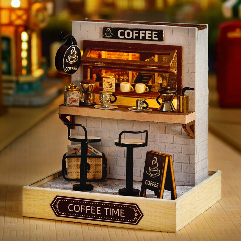 Mini Dollhouse Kit Sakura Stre - Office Furniture Store 评论和价格