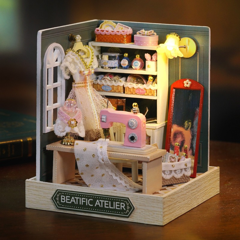 Mini Dollhouse Kit Sakura Stre - Office Furniture Store 评论和价格