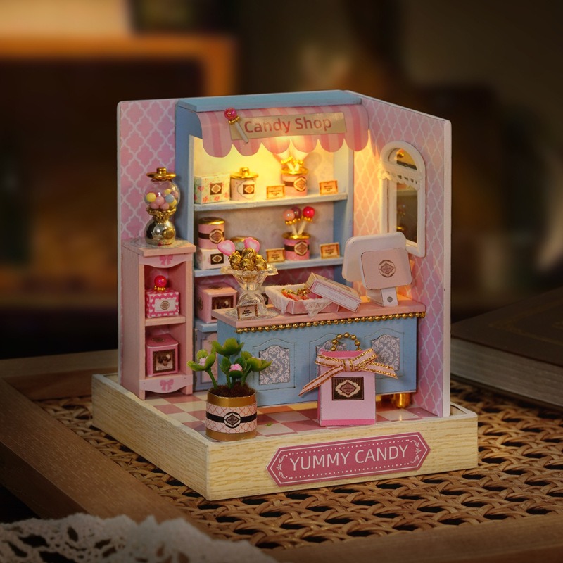 Mini Dollhouse Kit Sakura Stre - Office Furniture Store 评论和价格