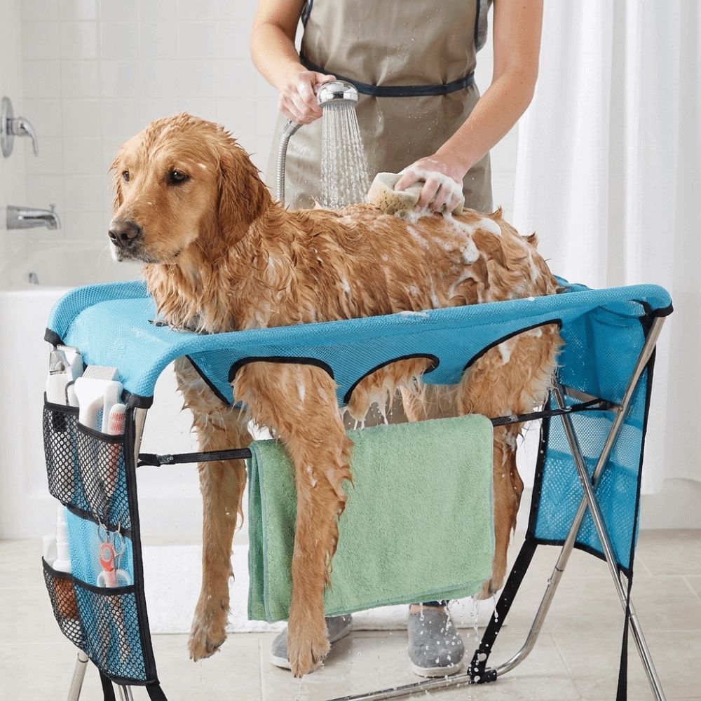 Folding Pet Grooming Hammock A - Under Desk Hammock 评论和价格