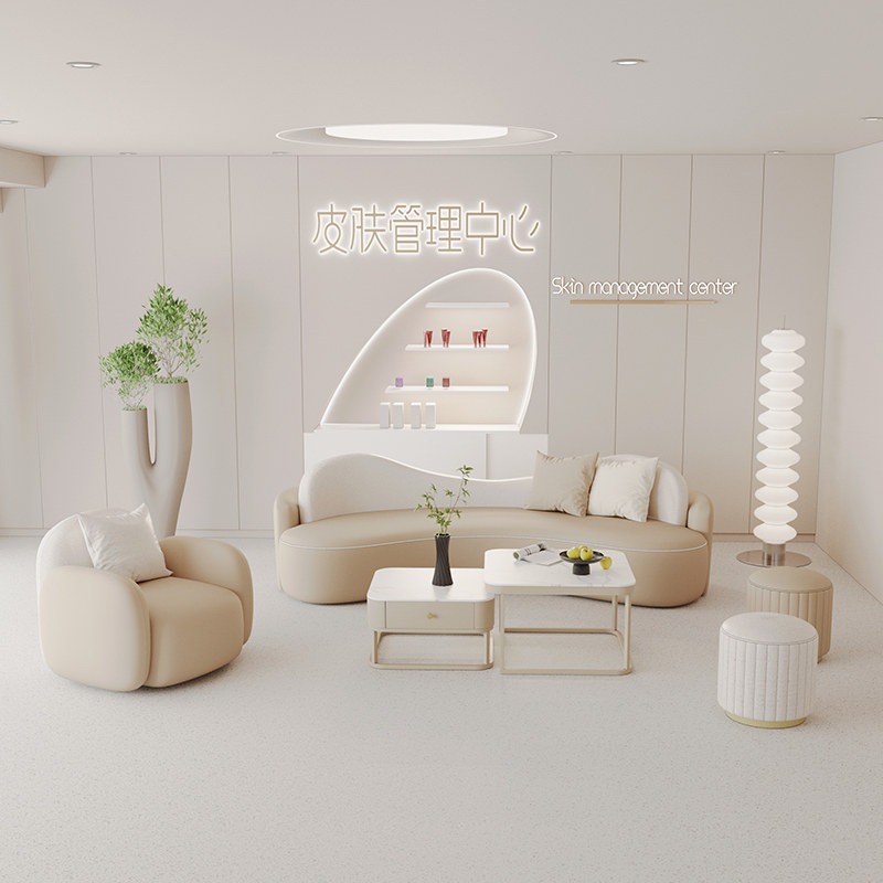 Nordic Cream Style Beauty Salo - Office Furniture Store 评论和价格